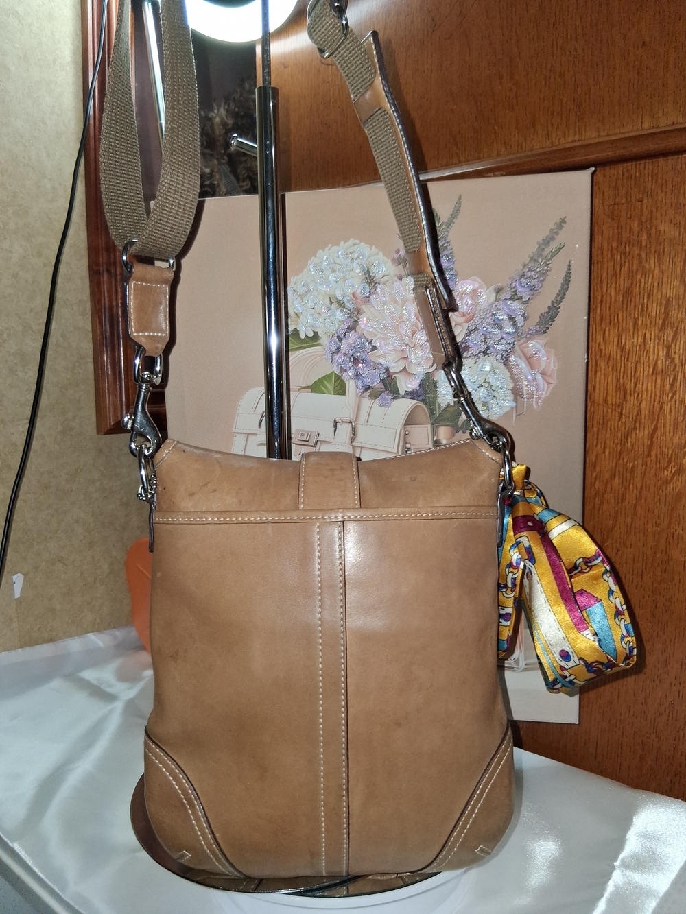 Coach Soho Camel Tan Leather Y2K Era with Buckle Strap ,Silver Hardware,COA INC. - Picture 2 of 15